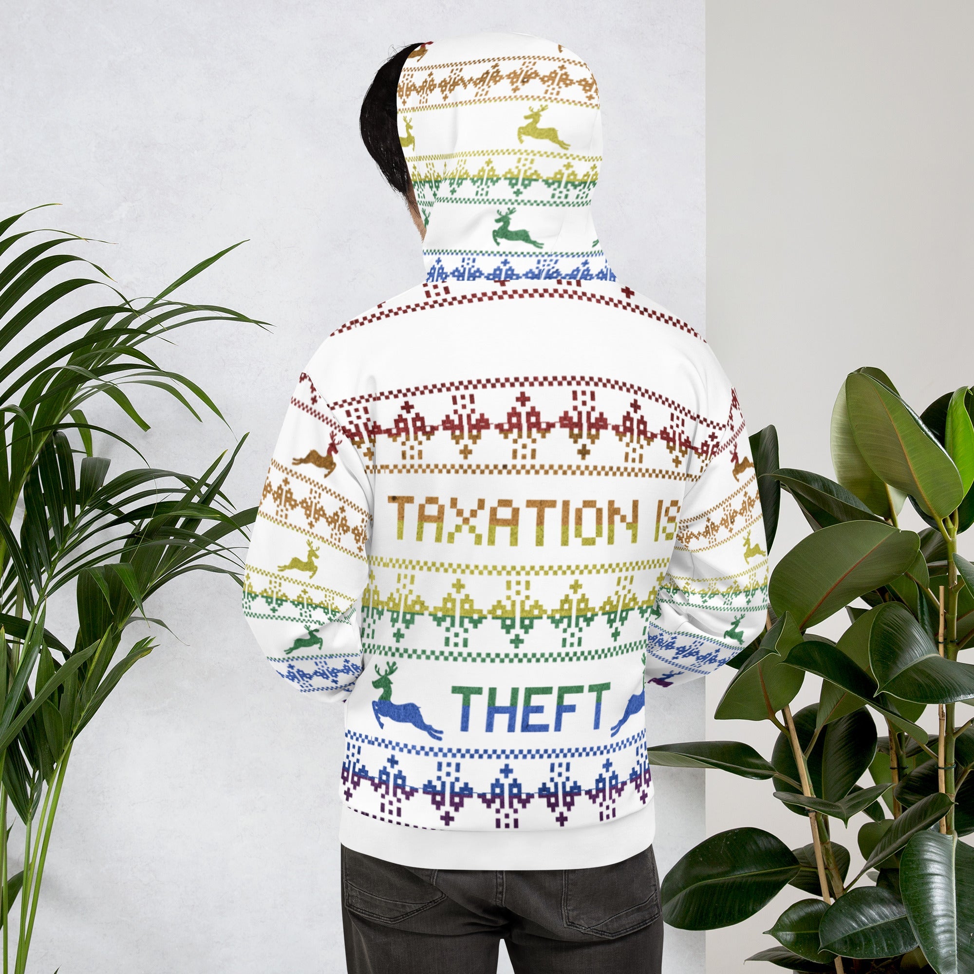 Taxation is theft LGBTQ Ugly Christmas Sweater Hoodie Unisex Hoodie