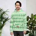 Taxation is Theft Ugly Christmas Sweater Unisex Hoodie