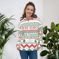AnarchoChristian No King but Christ Unisex Ugly Christmas Sweater Hoodie