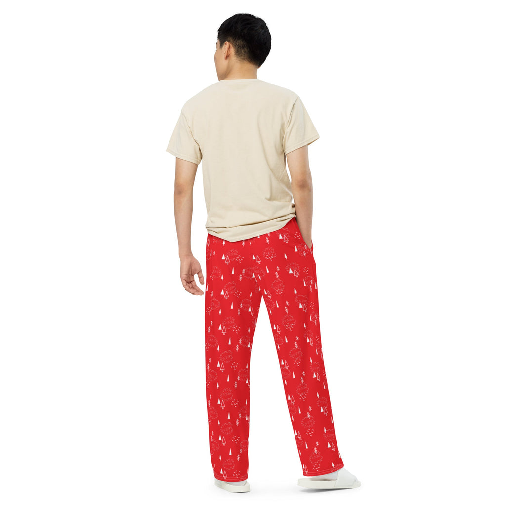 Christmas Porcu-pines All-over print unisex wide-leg pants