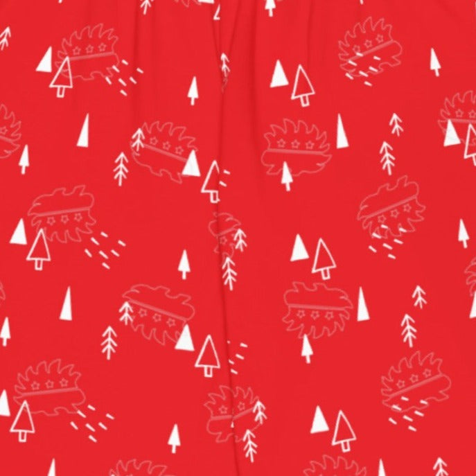 Christmas Porcu-pines All-over print unisex wide-leg pants