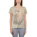US Constitution Spooner All-Over Print Women's Athletic T-shirt