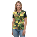 Say No to the Murder Cult Ringer Camo Women's T-shirt