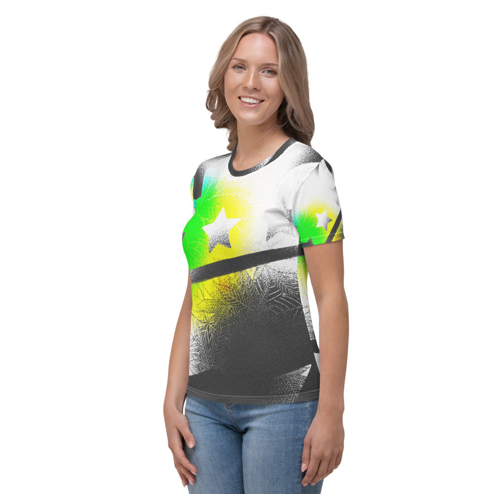 Porcupine Cannabis Grafitti Women's T-shirt