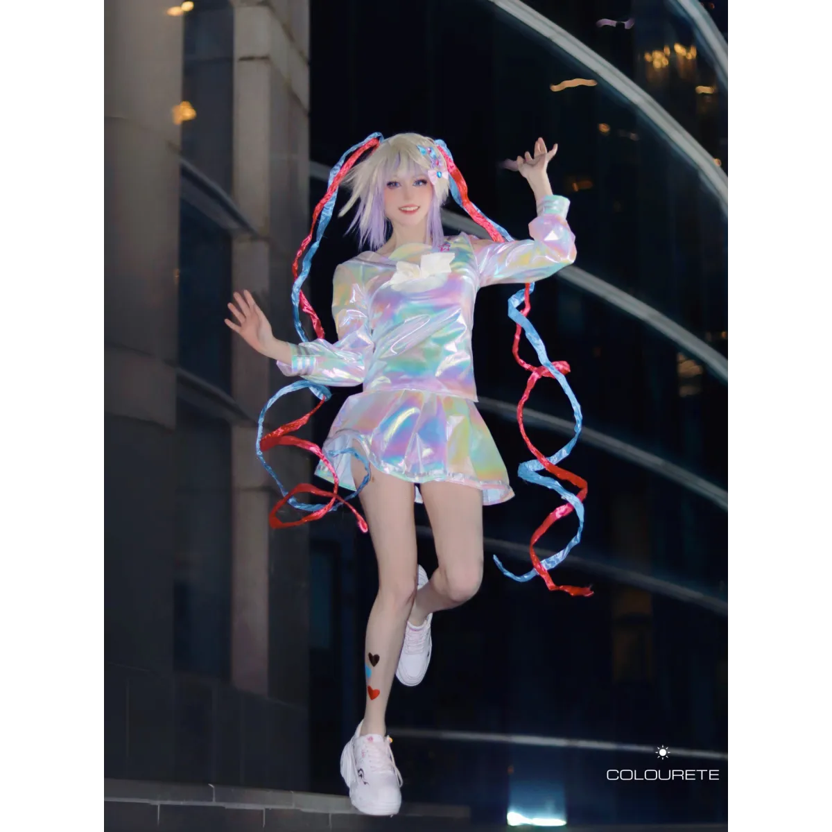 Needy Girl Overdose/Angel Carnival Party Costume - Laser JK Sailor Suit Halloween Cosplay