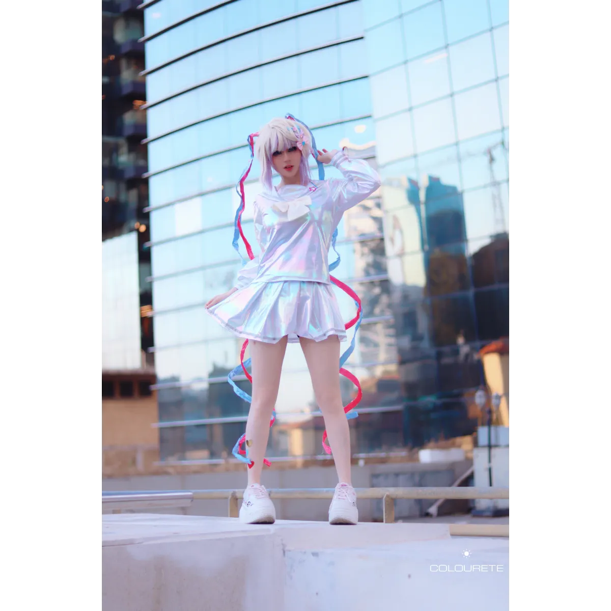 Needy Girl Overdose/Angel Carnival Party Costume - Laser JK Sailor Suit Halloween Cosplay