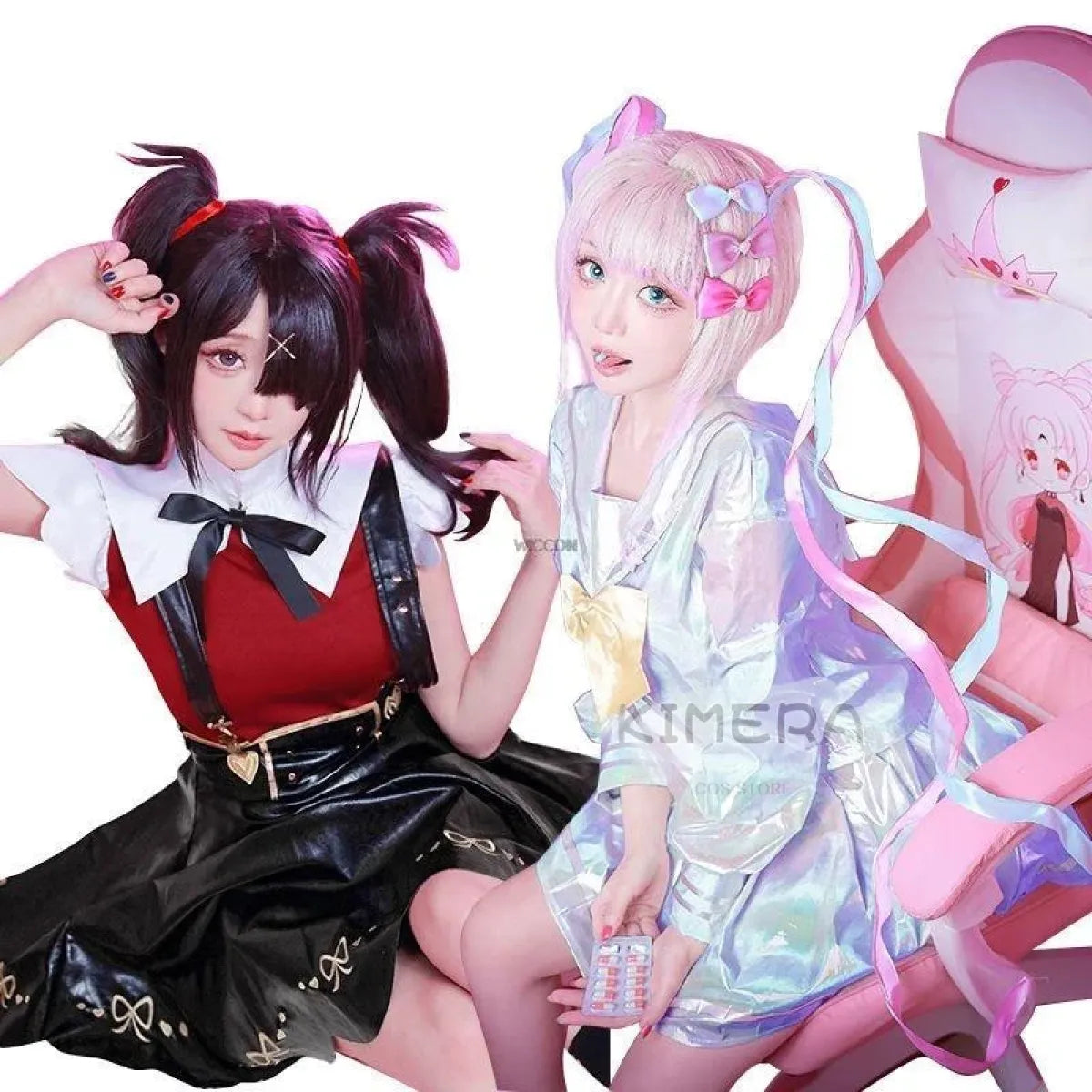 Needy Girl Overdose/Angel Carnival Party Costume - Laser JK Sailor Suit Halloween Cosplay