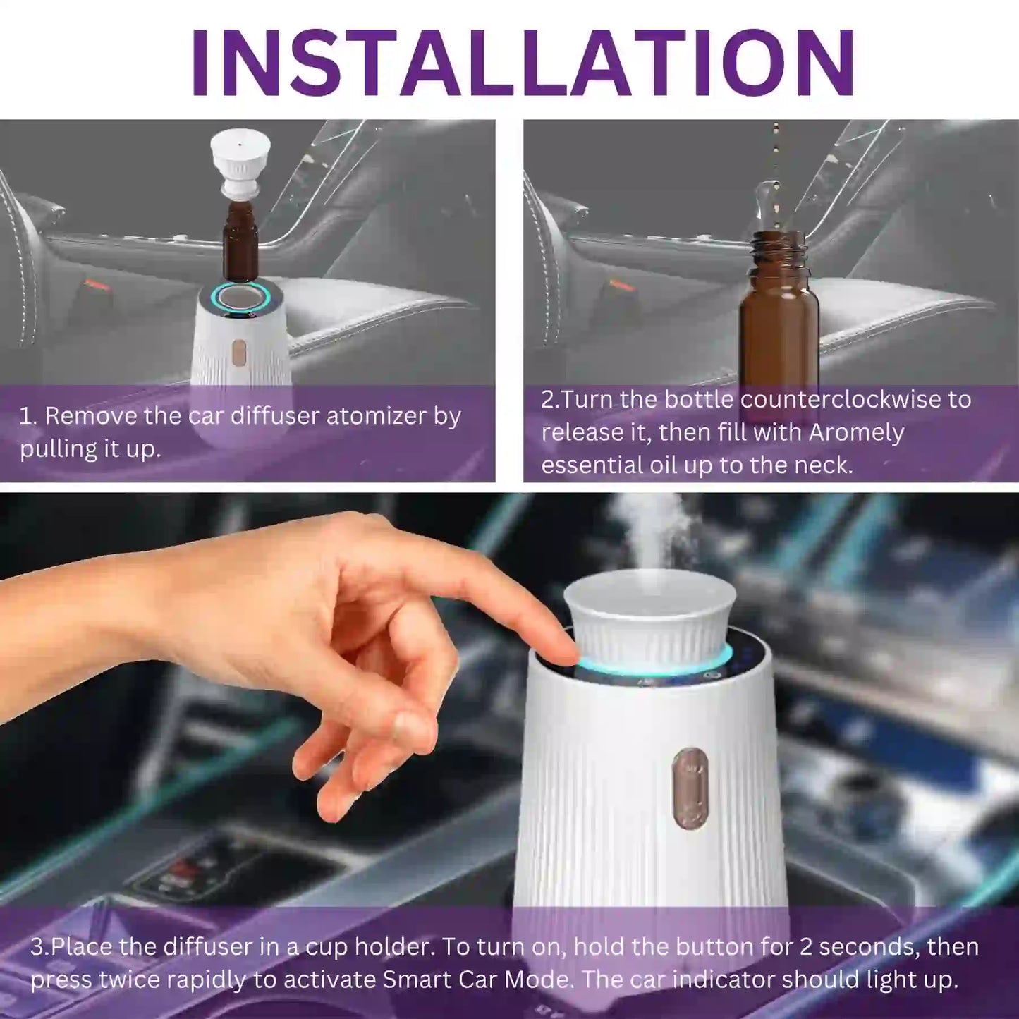 Smart Car Diffuser – Perfect for sedans, SUVs & more.