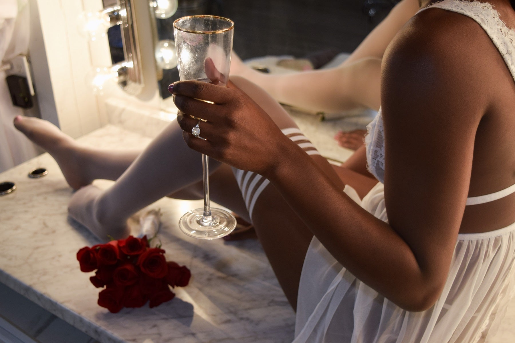 Bridal Ashley Thigh-Highs. Petite to Plus Size