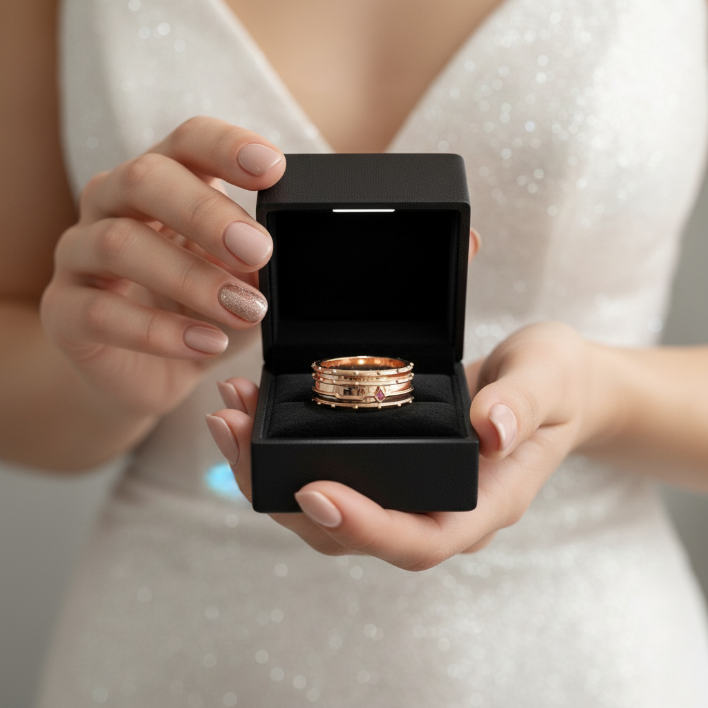 Assasin's Promise Ring Band (Unisex)- 14k Yellow Gold Video Game Inspired Rings