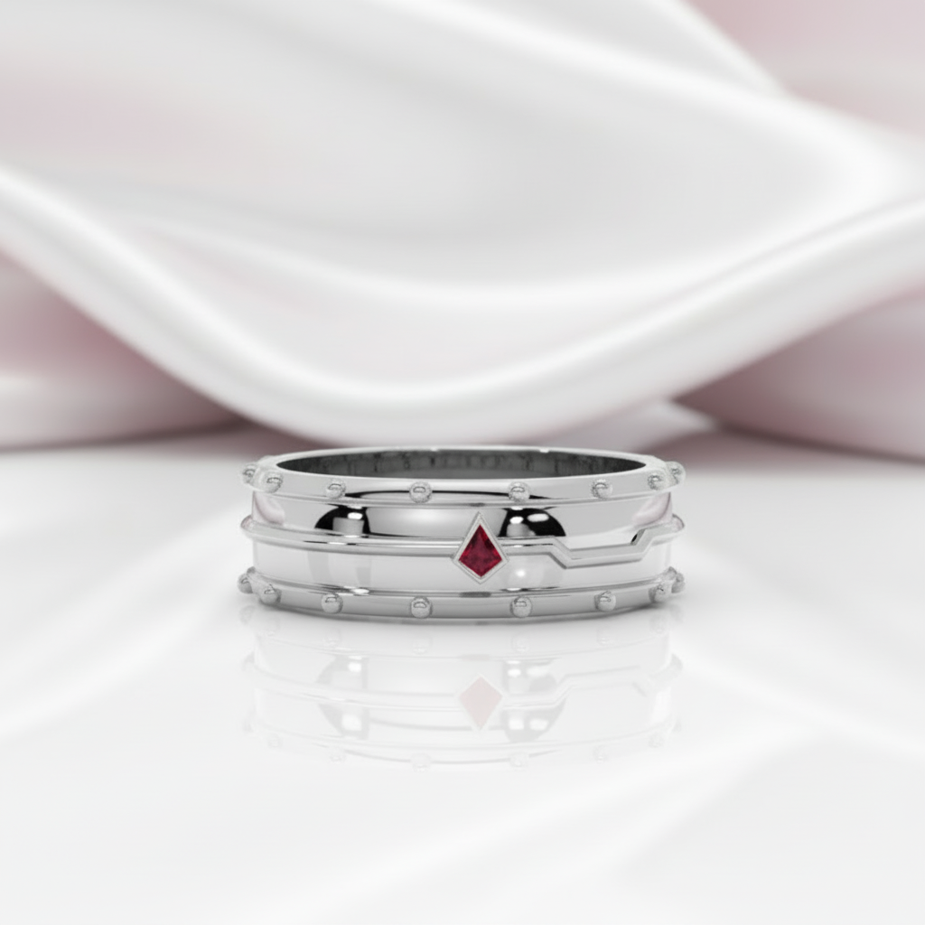 Assasin's Promise Ring Band (Unisex)- 14k Yellow Gold Video Game Inspired Rings