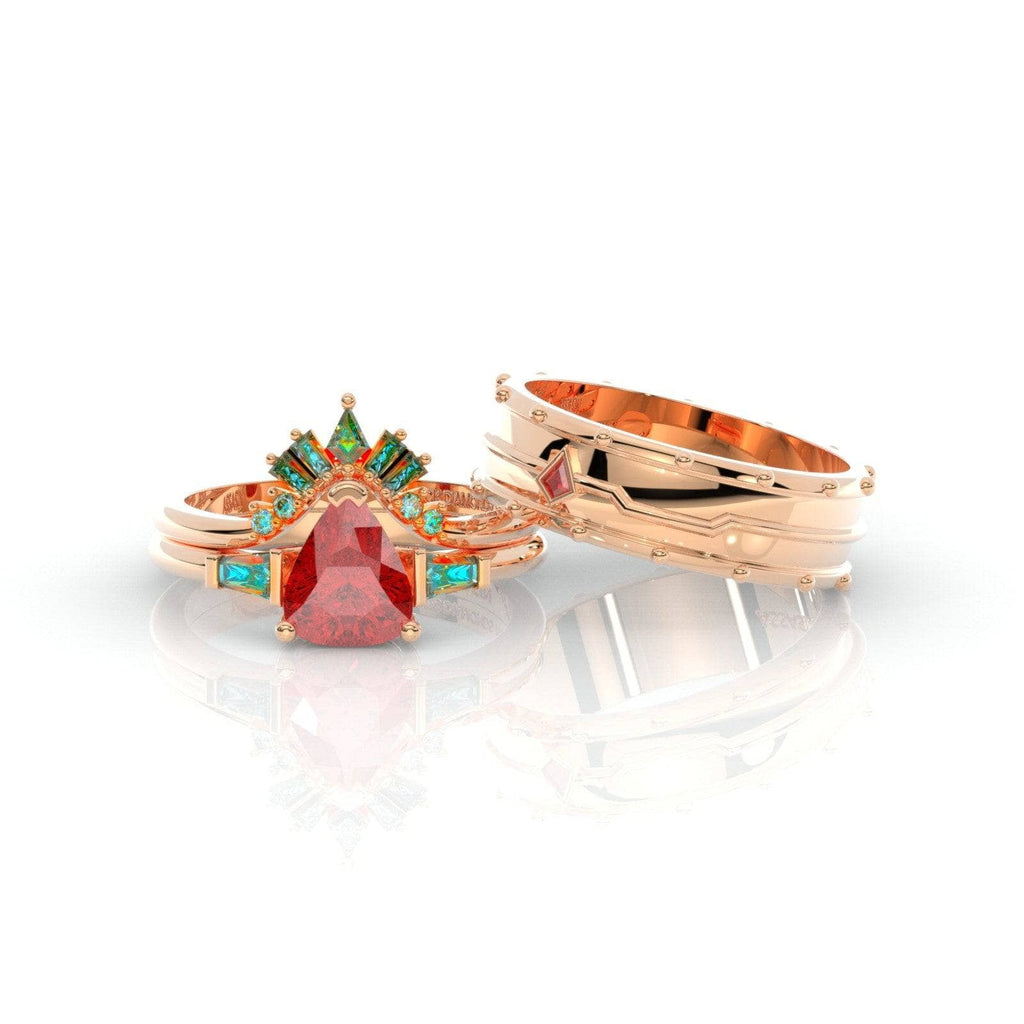 Assasin's Romance Engagement Ring (Women)- 14k Yellow Gold Video Game Inspired Rings