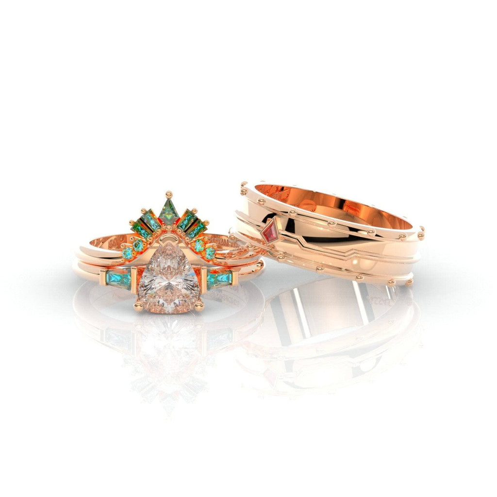 Assasin's Romance Engagement Ring (Women)- 14k Yellow Gold Video Game Inspired Rings