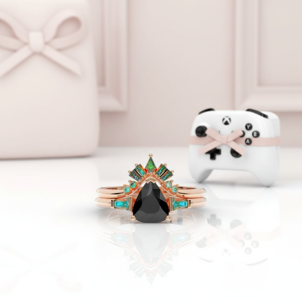 Assasin's Romance (Unisex)- 14k Yellow Gold Video Game Inspired Rings