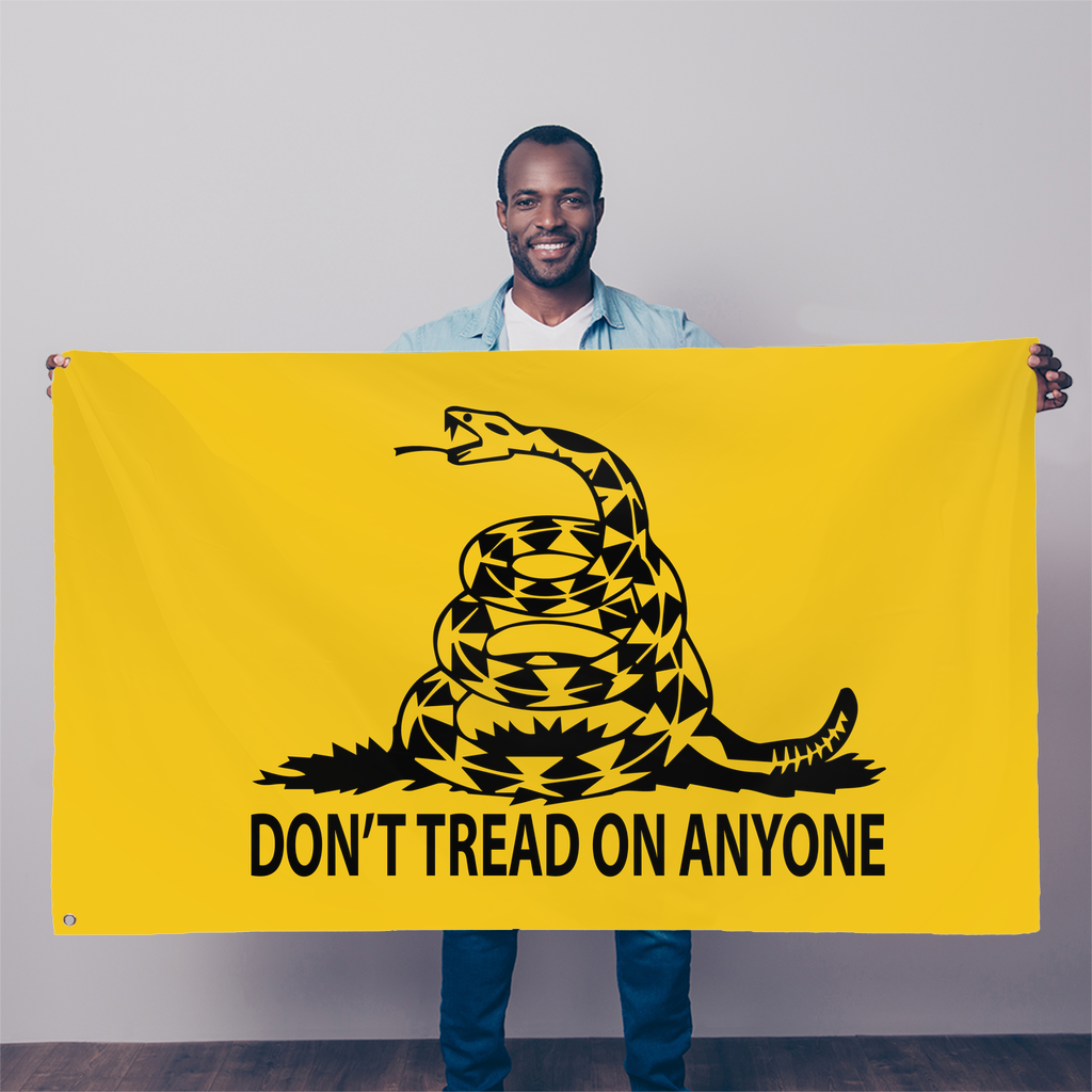 Don't Tread on Anyone Single Sided Flag