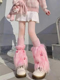 'Fluff Doll' Star Fur Kawaii Leg Warmers