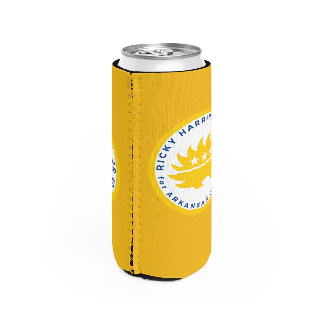 Ricky Harrington for Governor Arkansas Slim Can Cooler