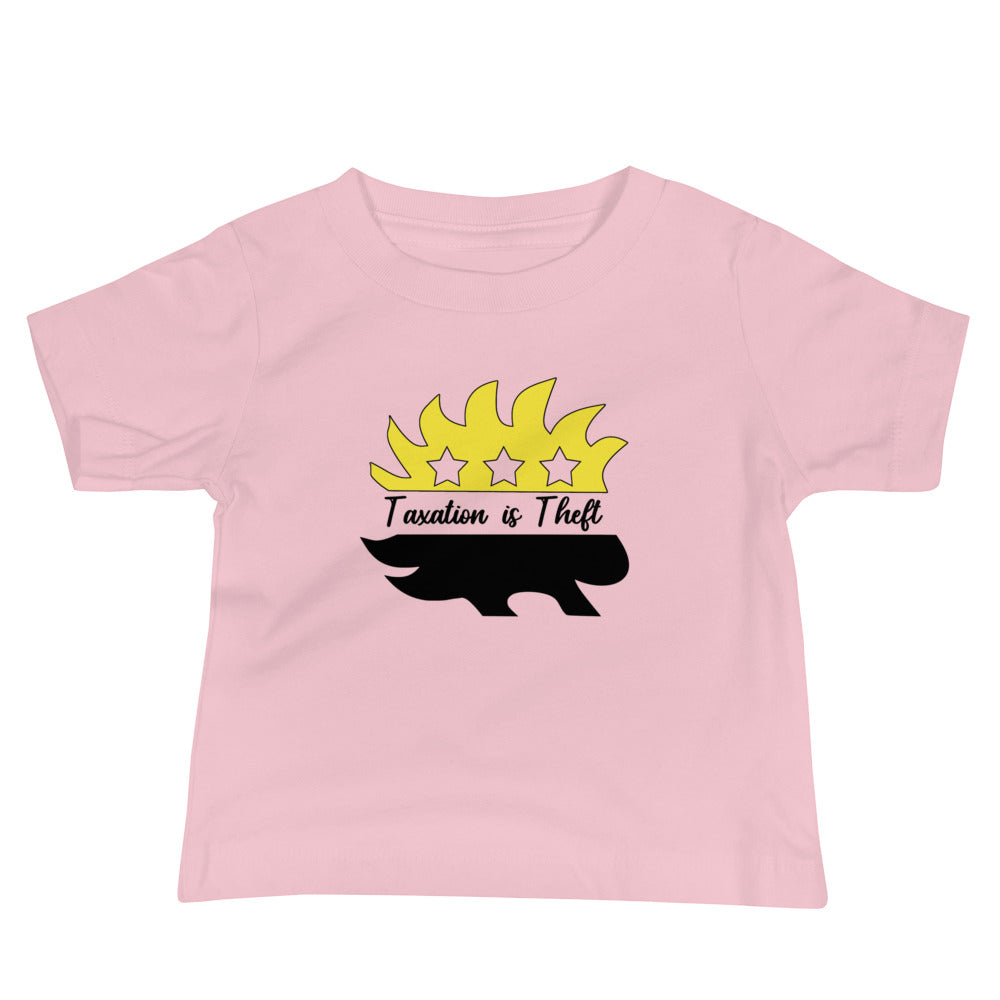 Taxation is Theft Porcupine Baby Jersey Short Sleeve Tee