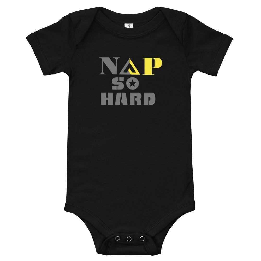 NAP SO HARD Baby short sleeve one piece