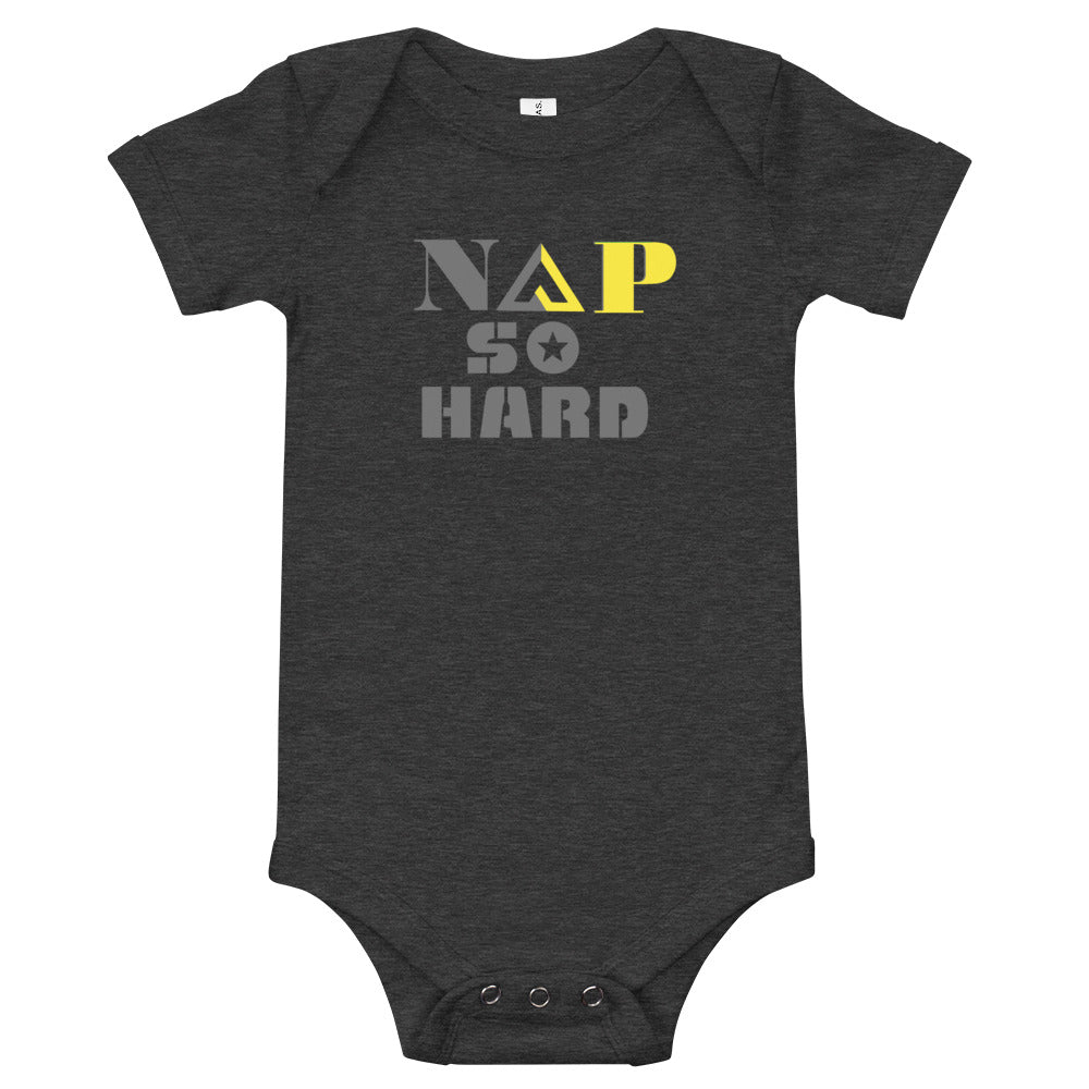NAP SO HARD Baby short sleeve one piece