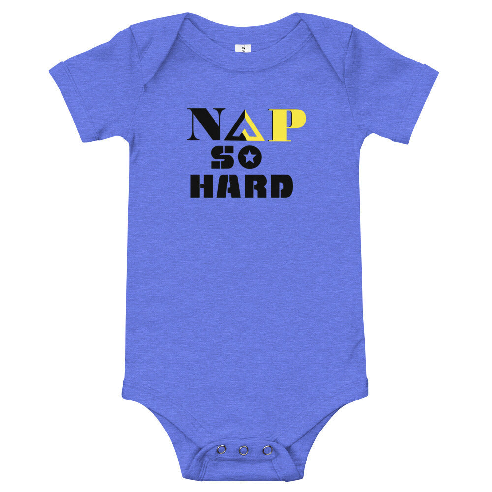 NAP SO HARD Baby short sleeve one piece