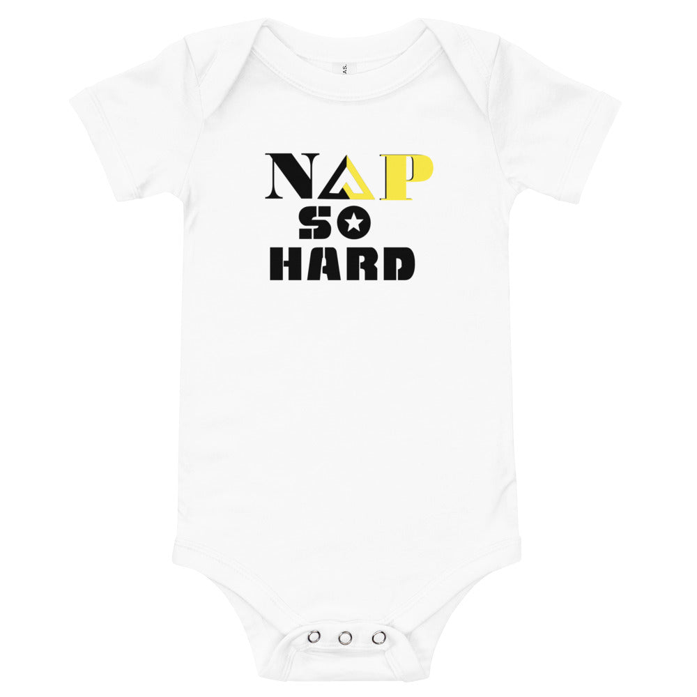 NAP SO HARD Baby short sleeve one piece