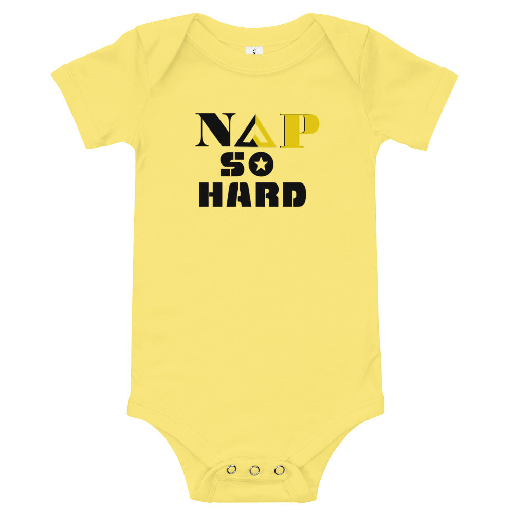 NAP SO HARD Baby short sleeve one piece
