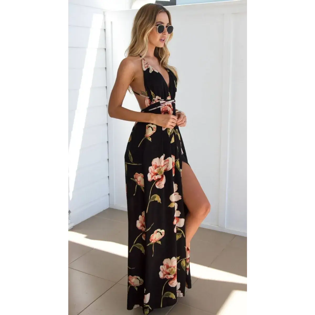 Backless Long Summer Dress