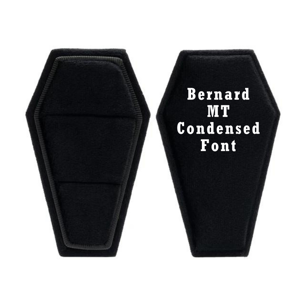 Married Till Buried Personalized Coffin Ring Box