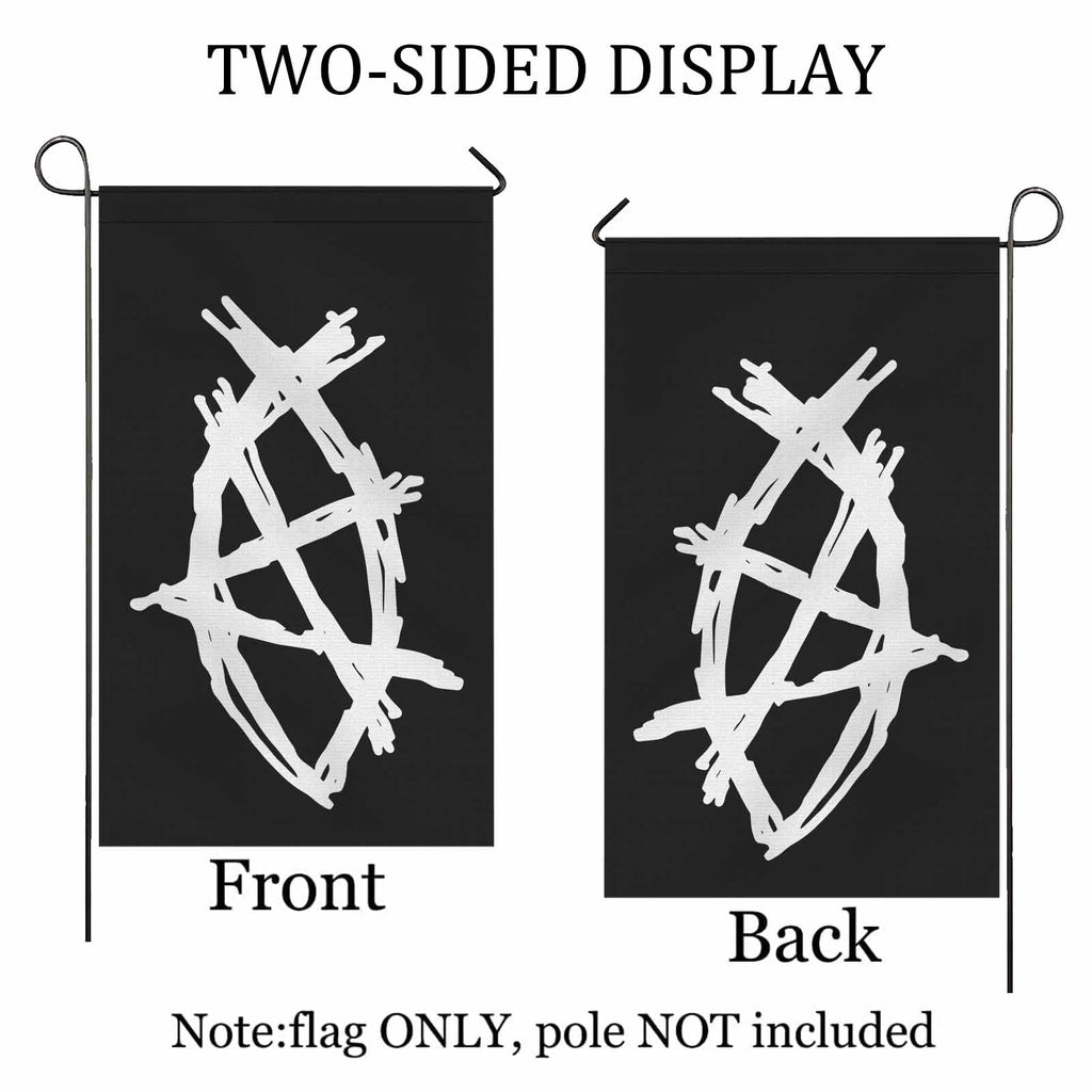 AnarchoChristian - Anarchist Fish Double-Sided Flag