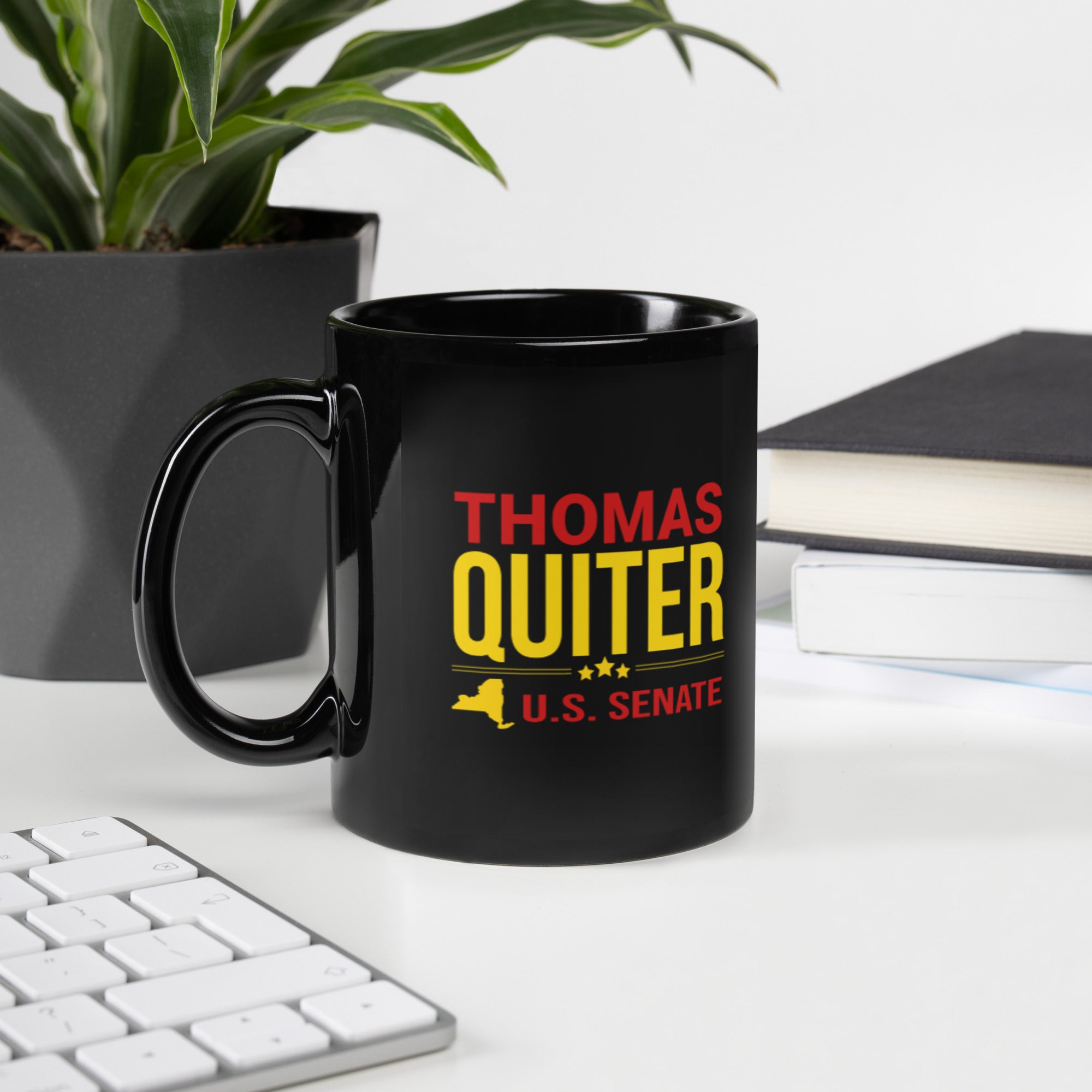 Quiter for US Senate Black Glossy Mug
