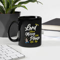 Lord have Mercy with Please on Top Black Mug