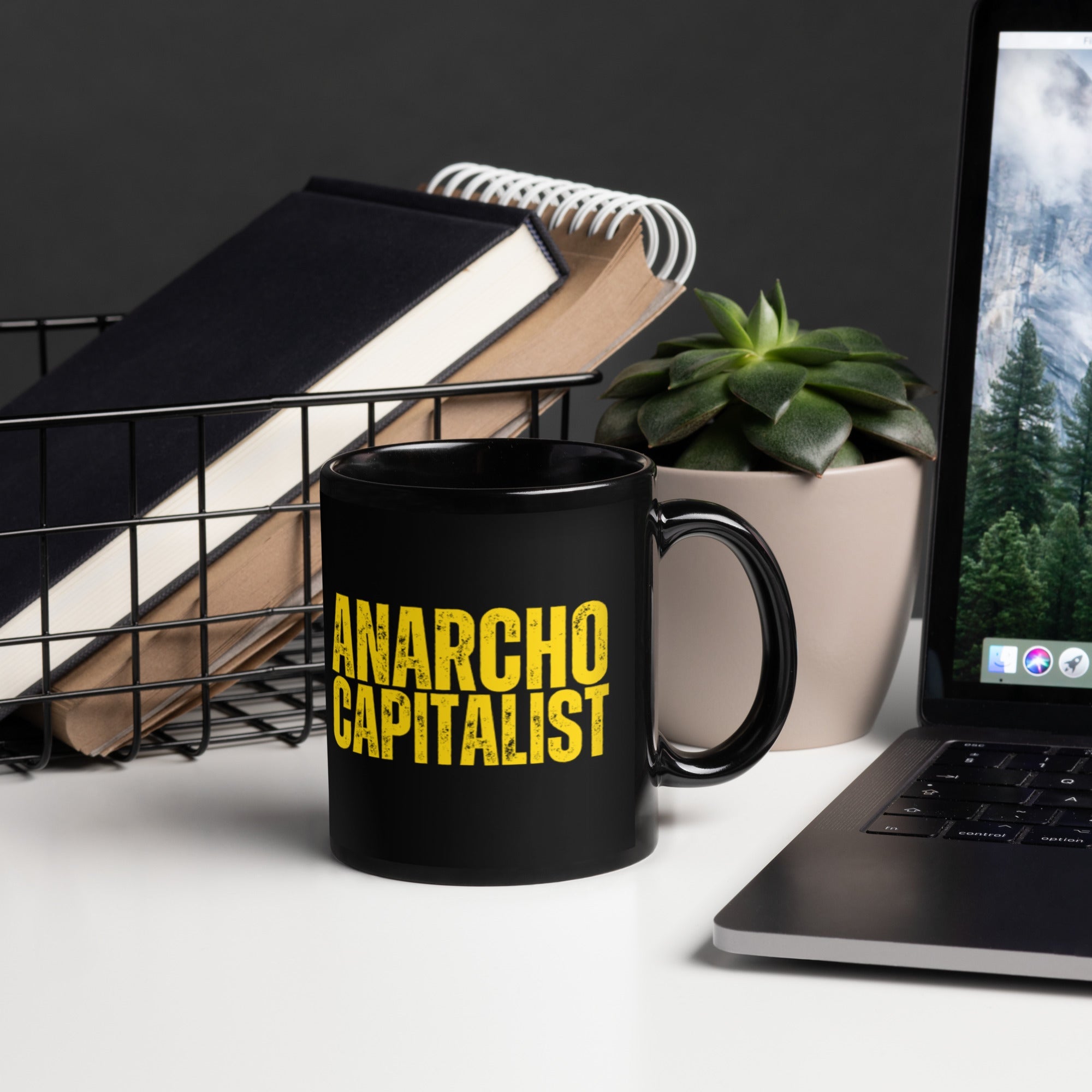 Anarchocapitalist Black Glossy Mug