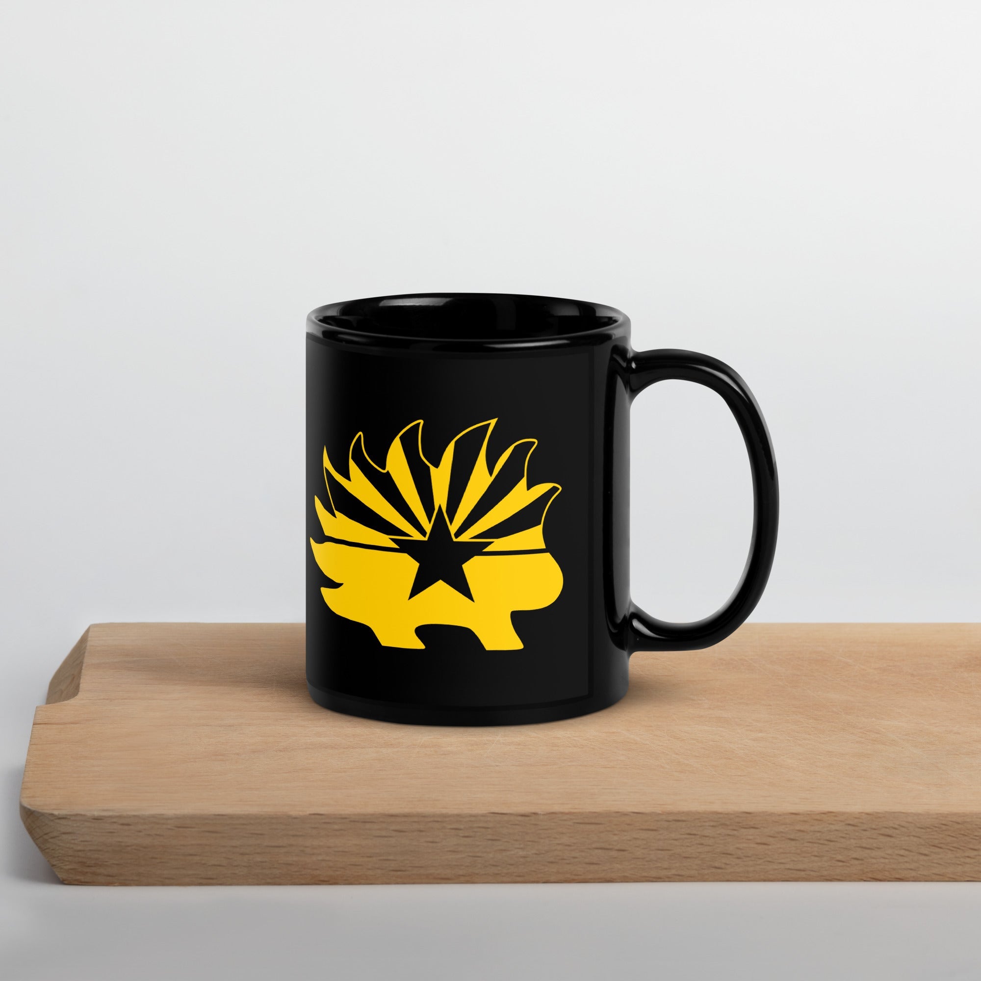 Arizona Libertarian Party Porcupine Black Glossy Mug