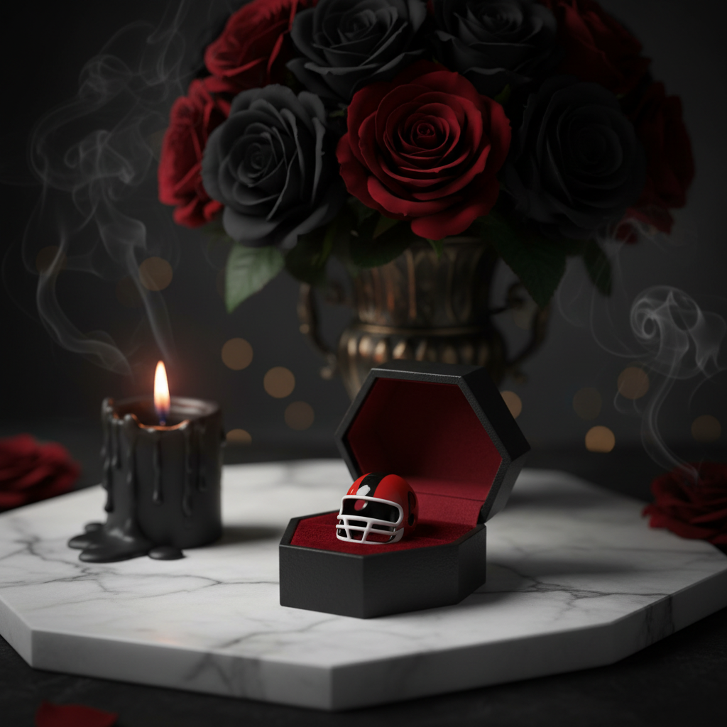 Black Skull and Helmet Gothic DIY Charm