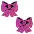 Pastease: Glittering Hot Pink Bow Pasties