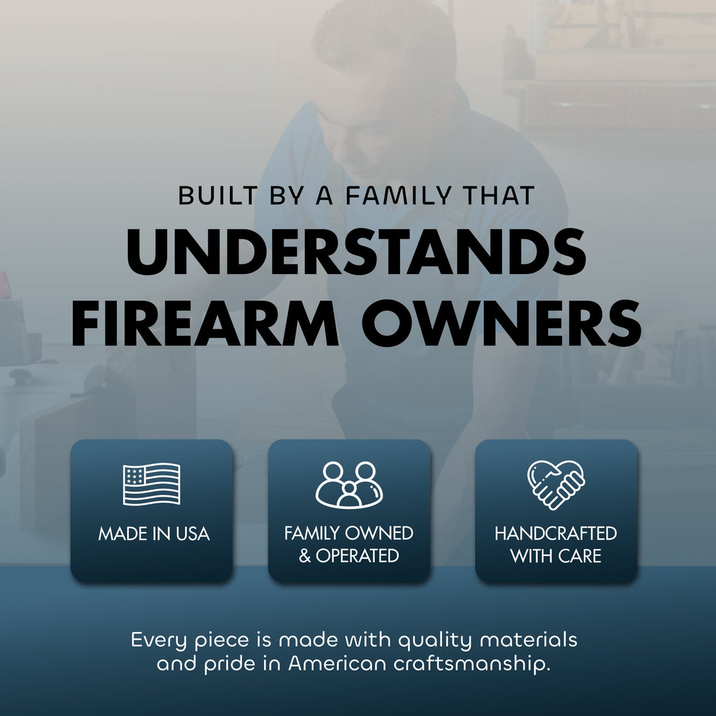 Buck and Doe in The Woods Gun Concealment Furniture - Handcrafted Hidden Gun Storage Wall Decor - Hidden Gun Shelf with Magnetic Lock for Quick Access