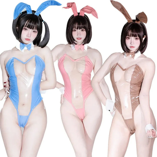 Sexy Bunny Girl Costume - Transparent Halloween Cosplay Jumpsuit
