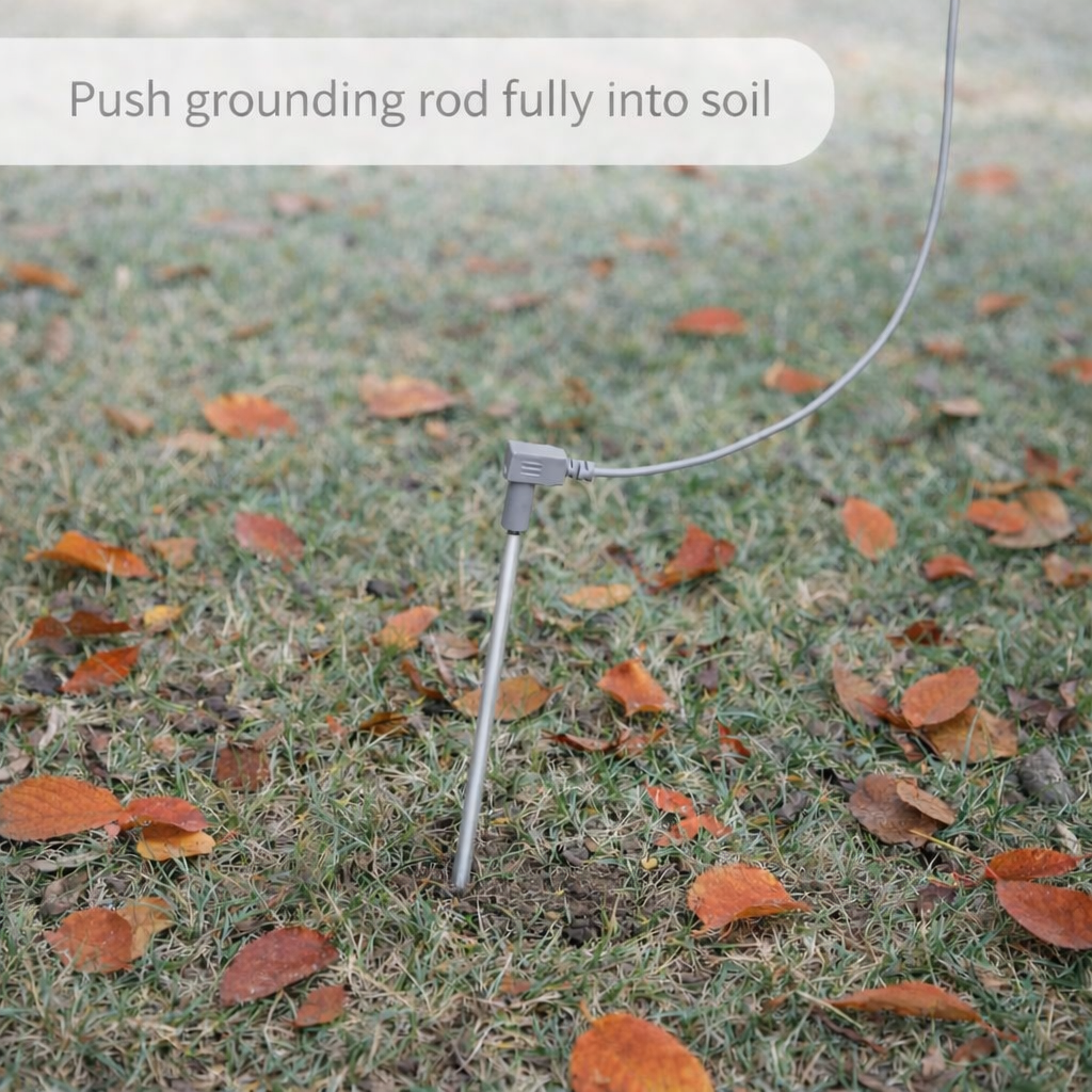 GroundLuxe Grounding Rod w/ 40 Ft Cord