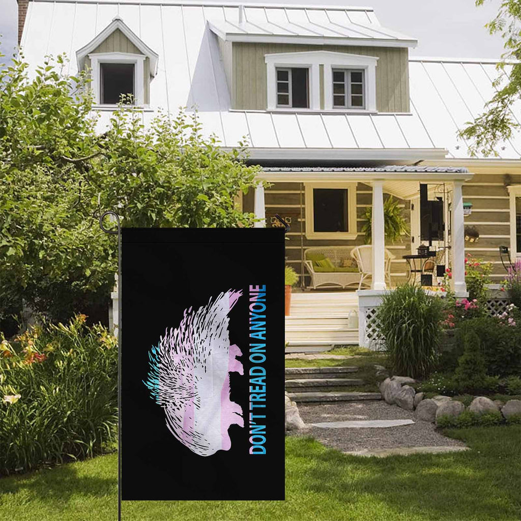Don't Tread Porcupine - Trans Two Sided Flag