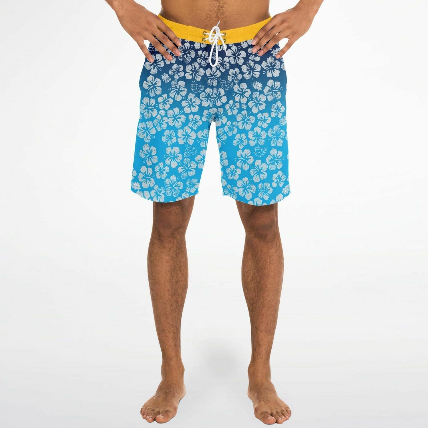 Alaska Libertarian Hawaiian Board Shorts - With Igloos and Porcupines