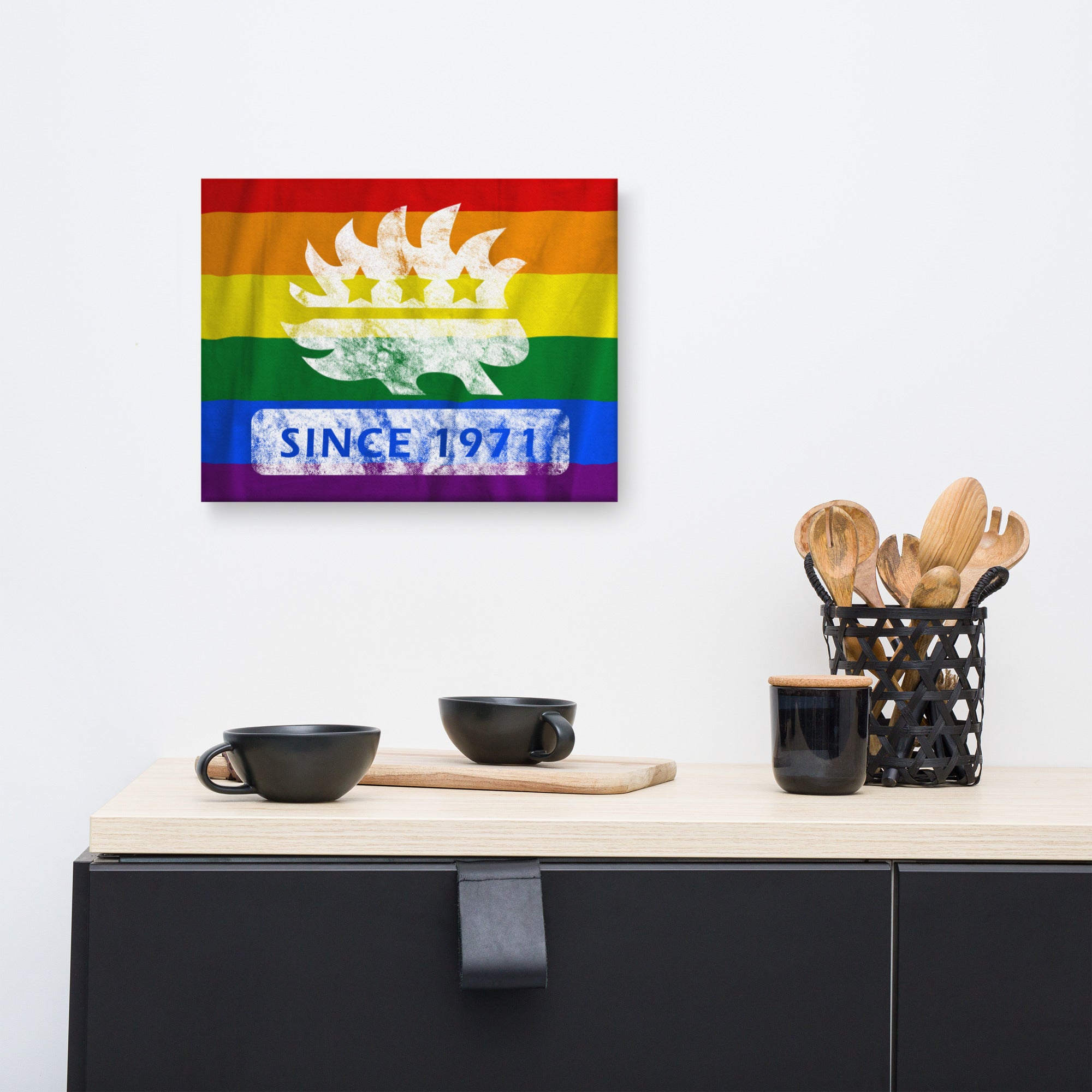 Libertarian Party Porcupine Since 1971 LGBTQ Canvas