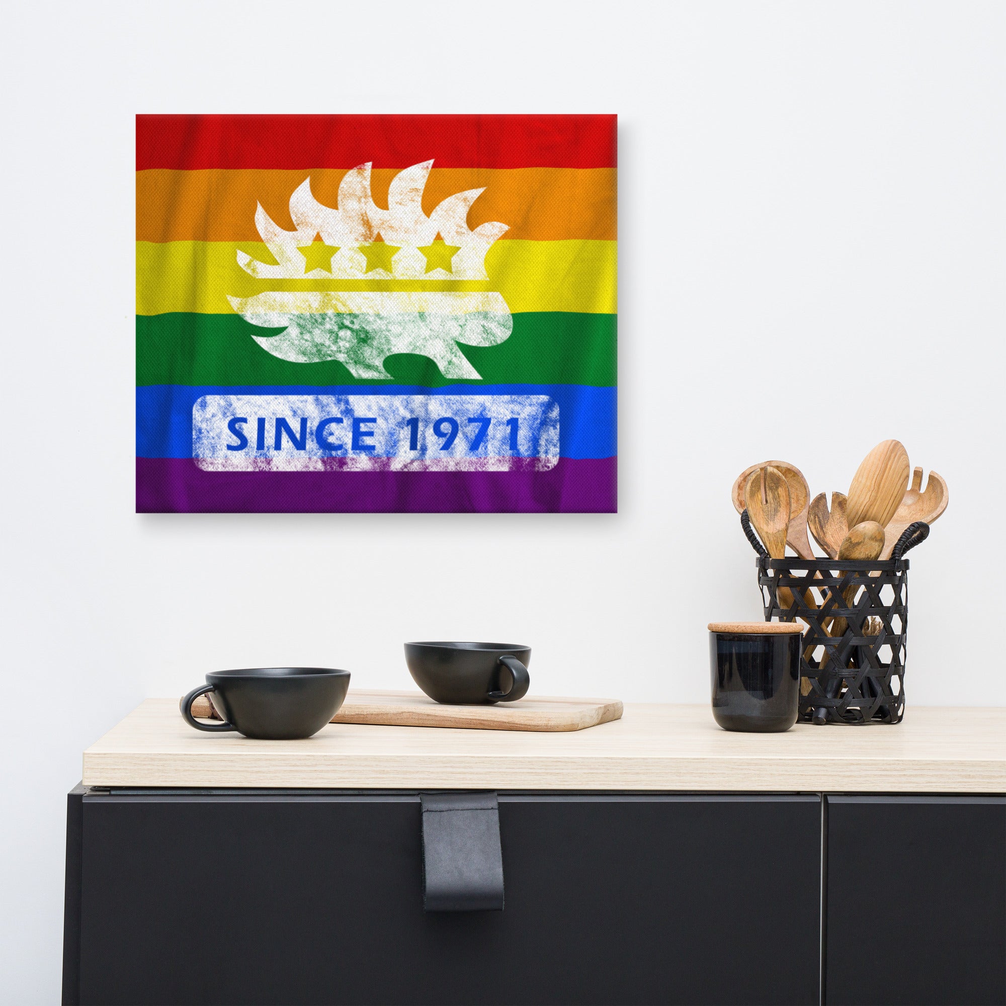 Libertarian Party Porcupine Since 1971 LGBTQ Canvas