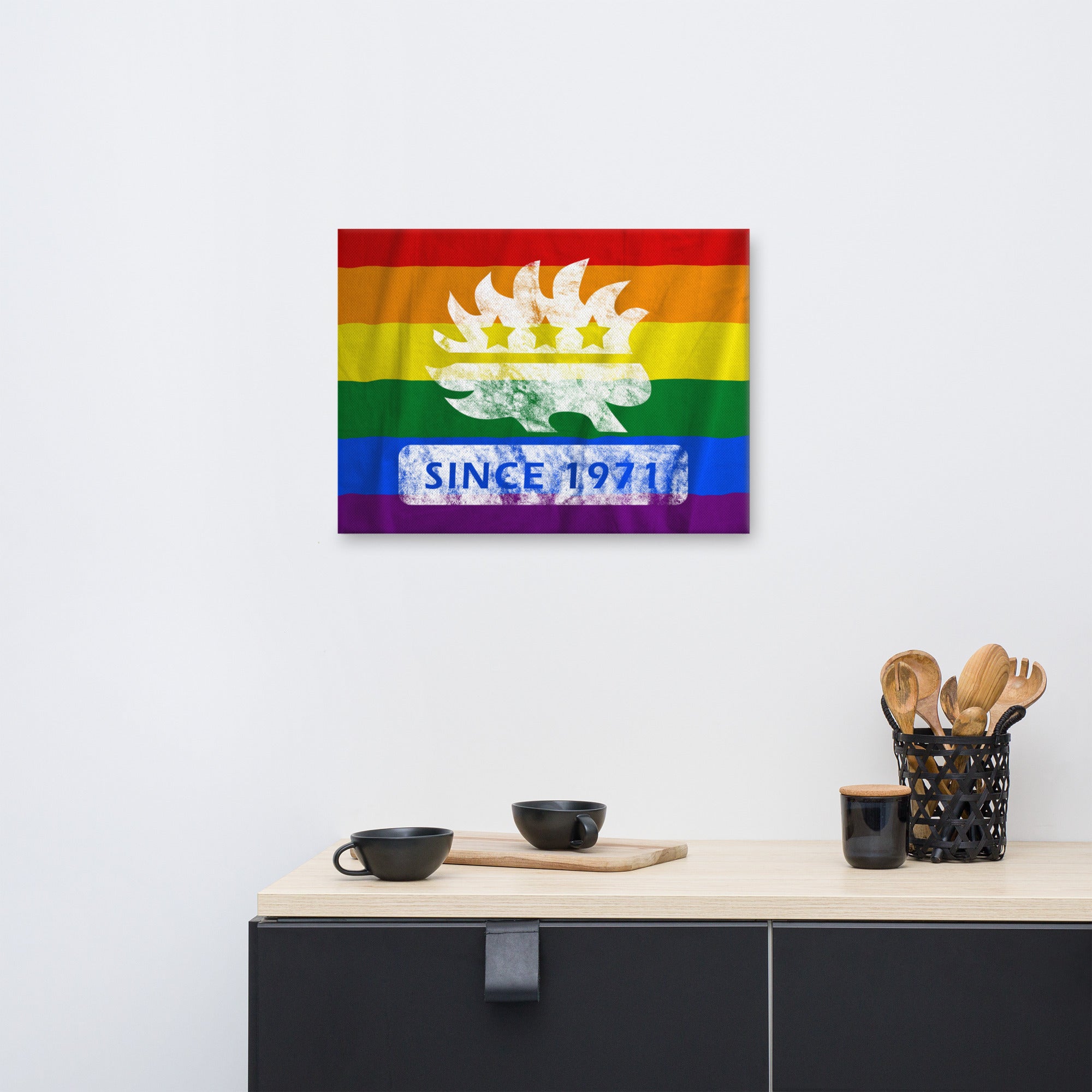 Libertarian Party Porcupine Since 1971 LGBTQ Canvas