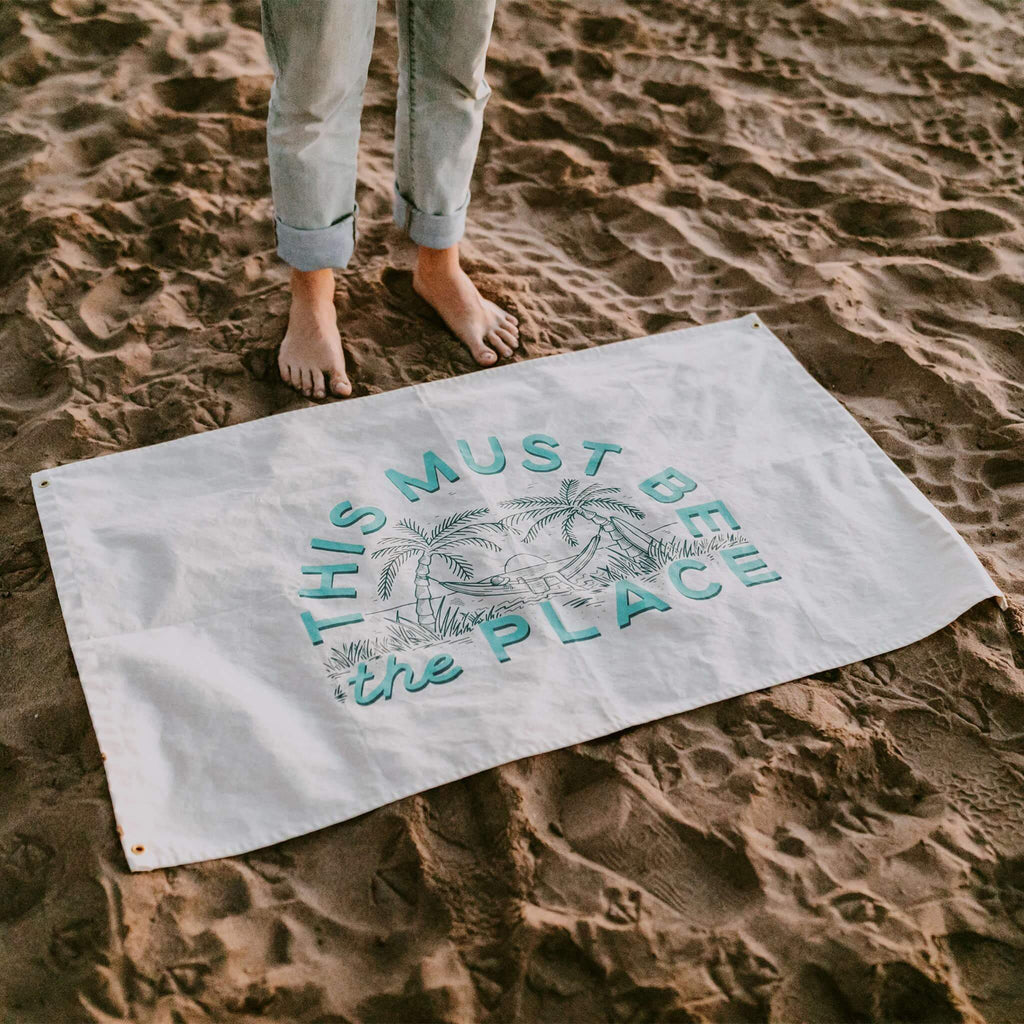 This Must Be The Place Canvas Flag