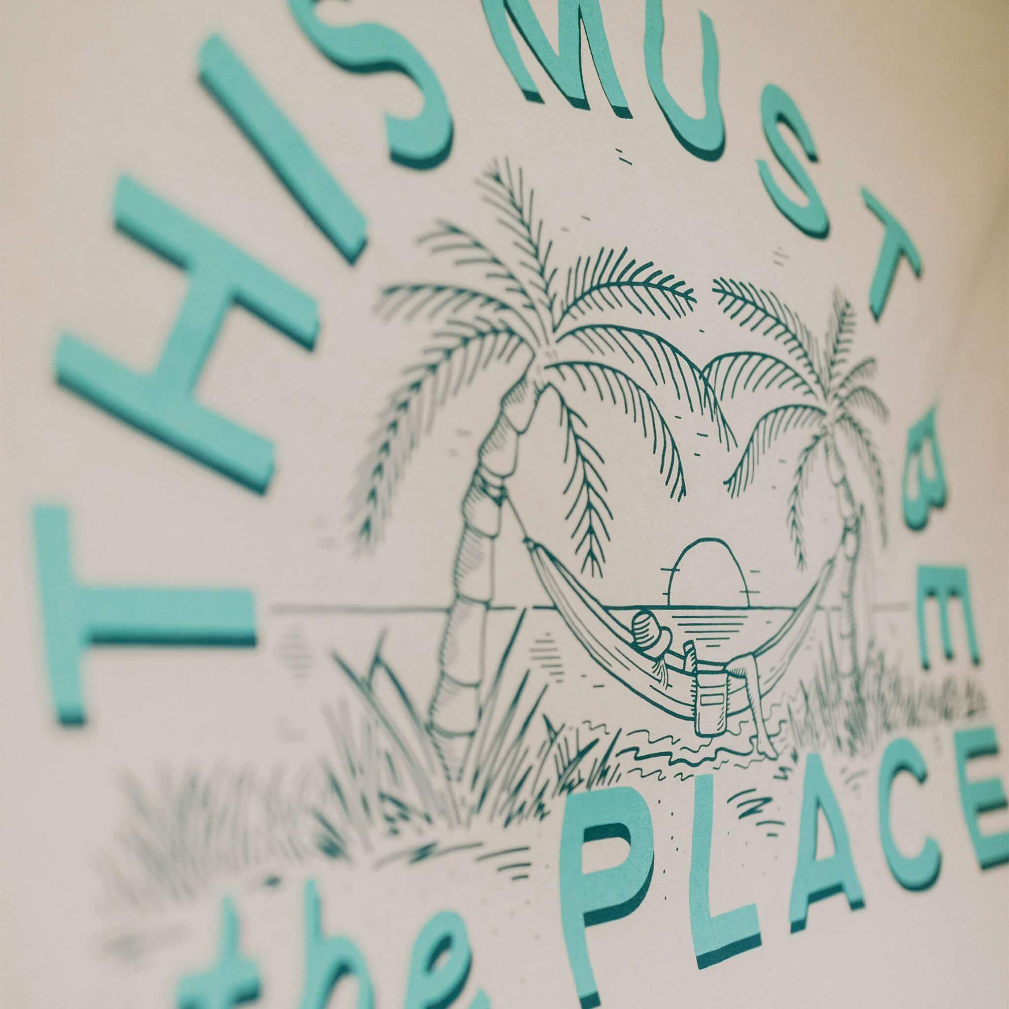 This Must Be The Place Canvas Flag