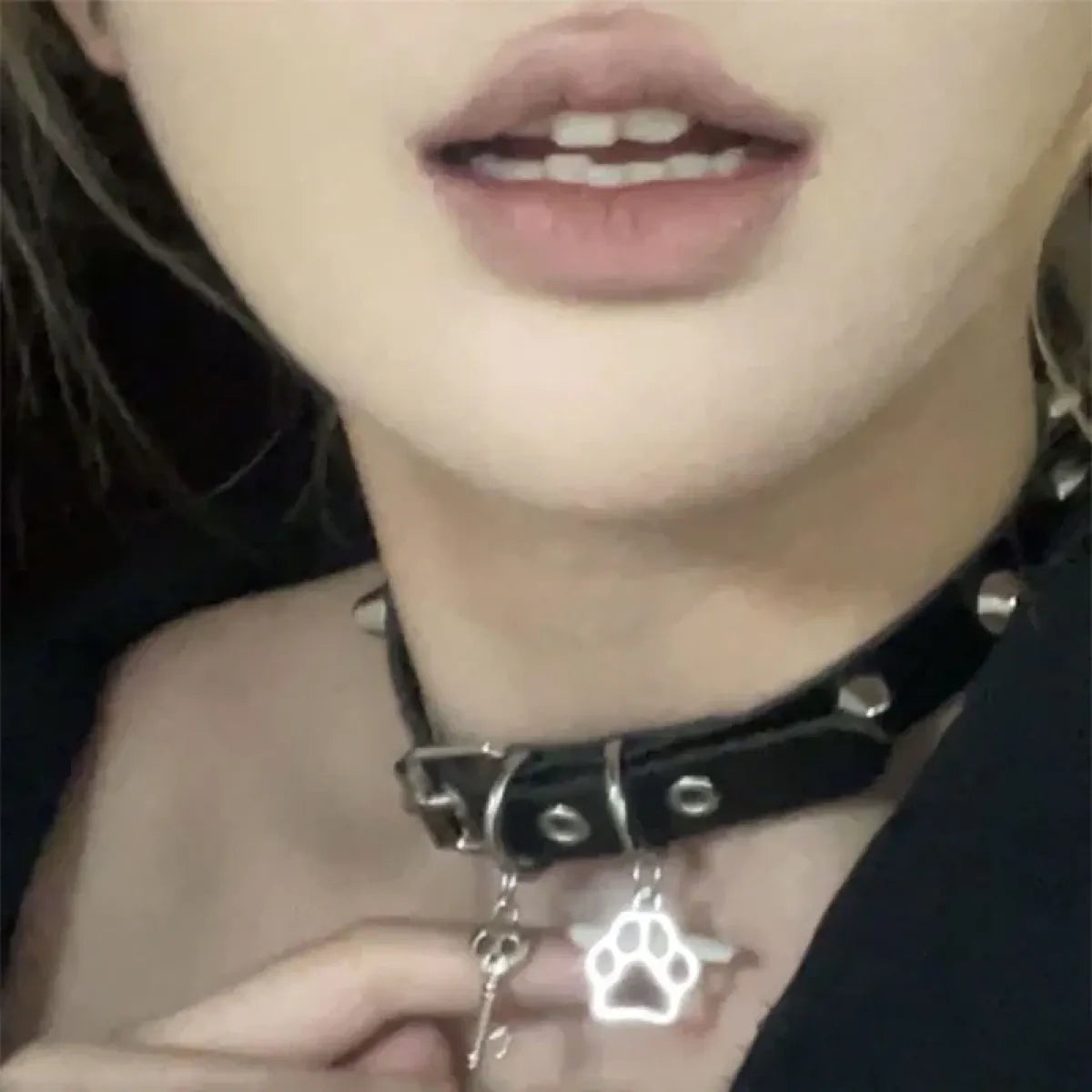 Grunge Cat Claw Choker Necklace