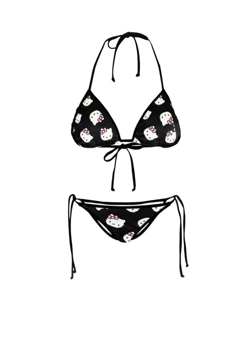 'Summer Crush' Sexy Cute Kitten Prints Swim Bikini Suit