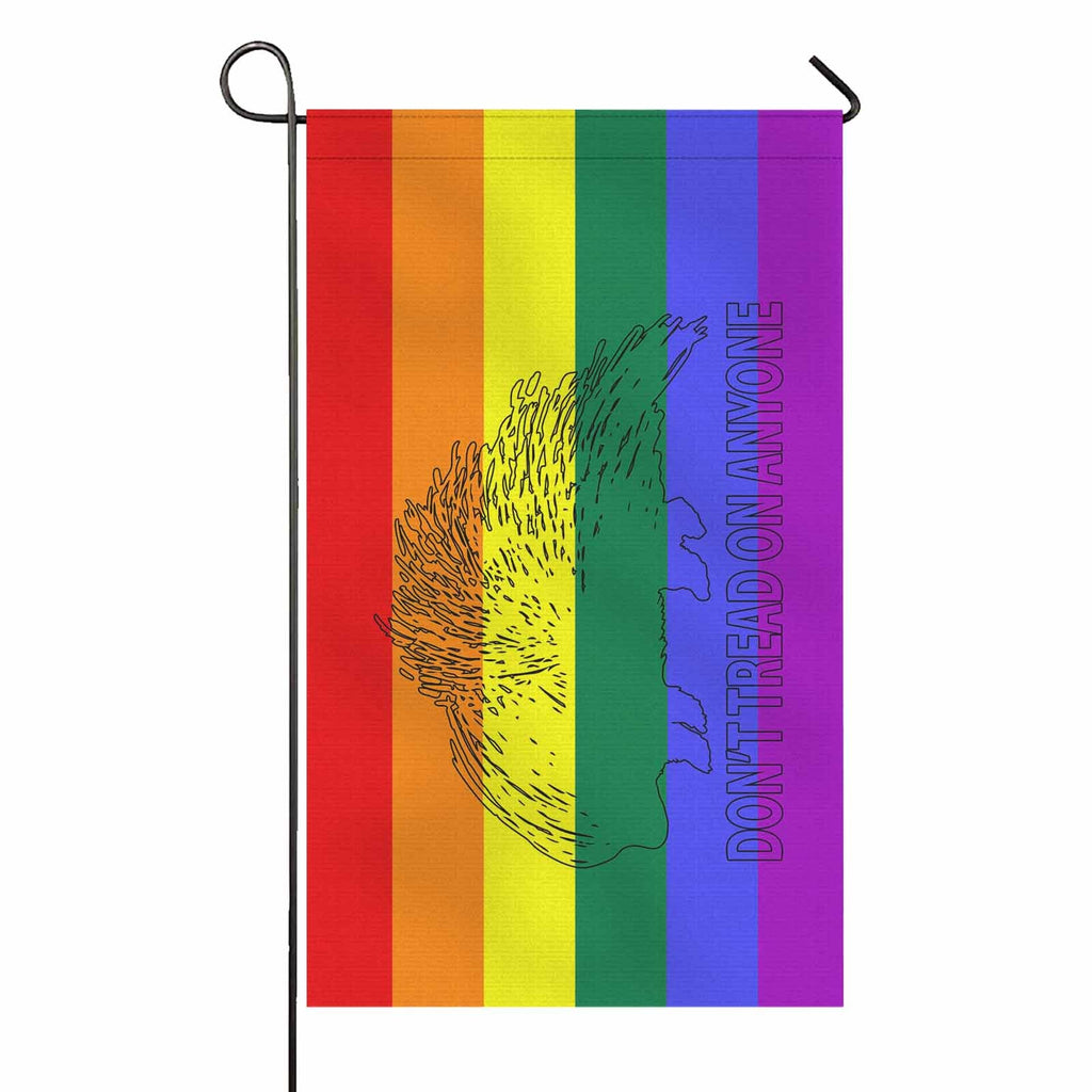 Don't Tread Porcupine -LGBT Two Sided Flag