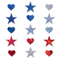 Pastease: Mini 15 Red, White & Blue Patriotic Baby Star Body Pasties